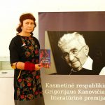 Dešimtosios kasmetinės respublikinės Grigorijaus Kanovičiaus literatūrinės premijos laureatė Sondra Simana