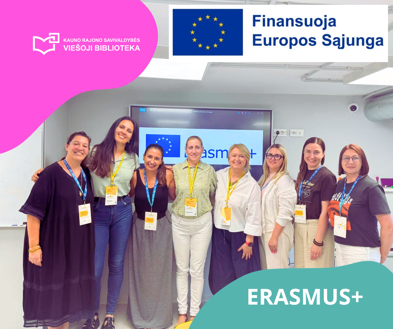„Erasmus+“ projektas atveria naujas galimybes Kauno rajono savivaldybės viešosios bibliotekos lankytojams